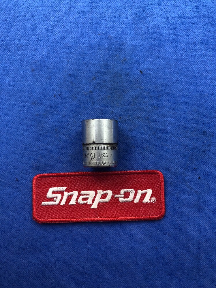 Snap-On Tools USA 3/8″ Drive 16mm Metric 6 Pt Shallow Chrome Socket FSM161 (G4)