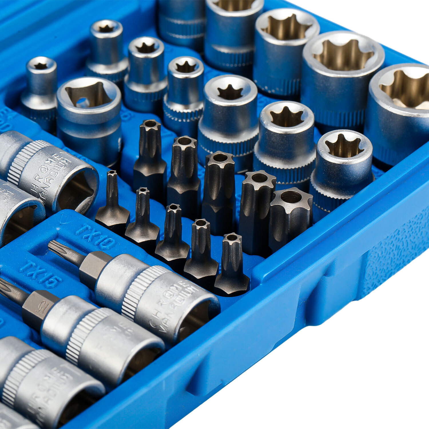 34Pcs Drive Male Female Torx Star Bit Socket E-socket Set Handheld Tool Case Too
