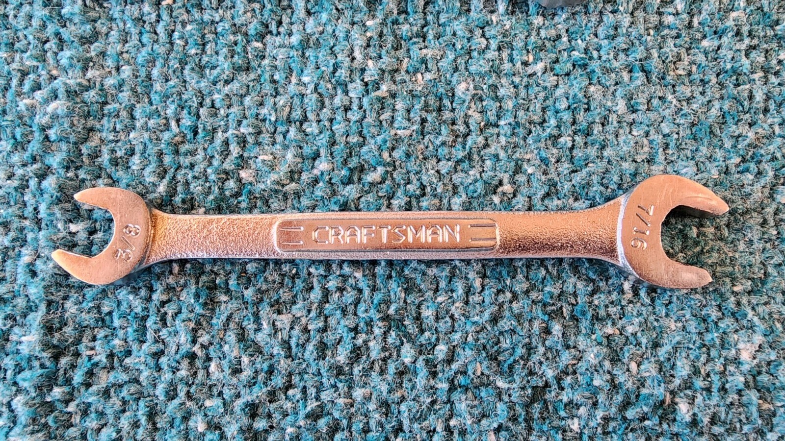 4 Craftsmen Open End Wrenches: 15/16″x1″, 5/8″x3/4″, 3/8″x7/16″, 1/4″x5/16″ USA