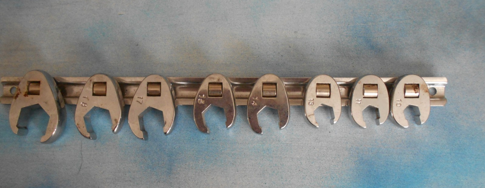 3/8″ DRIVE CROW FOOT WRENCH OPEN END NUT WRENCH – METRIC – 8 UNITS 10 TO 18
