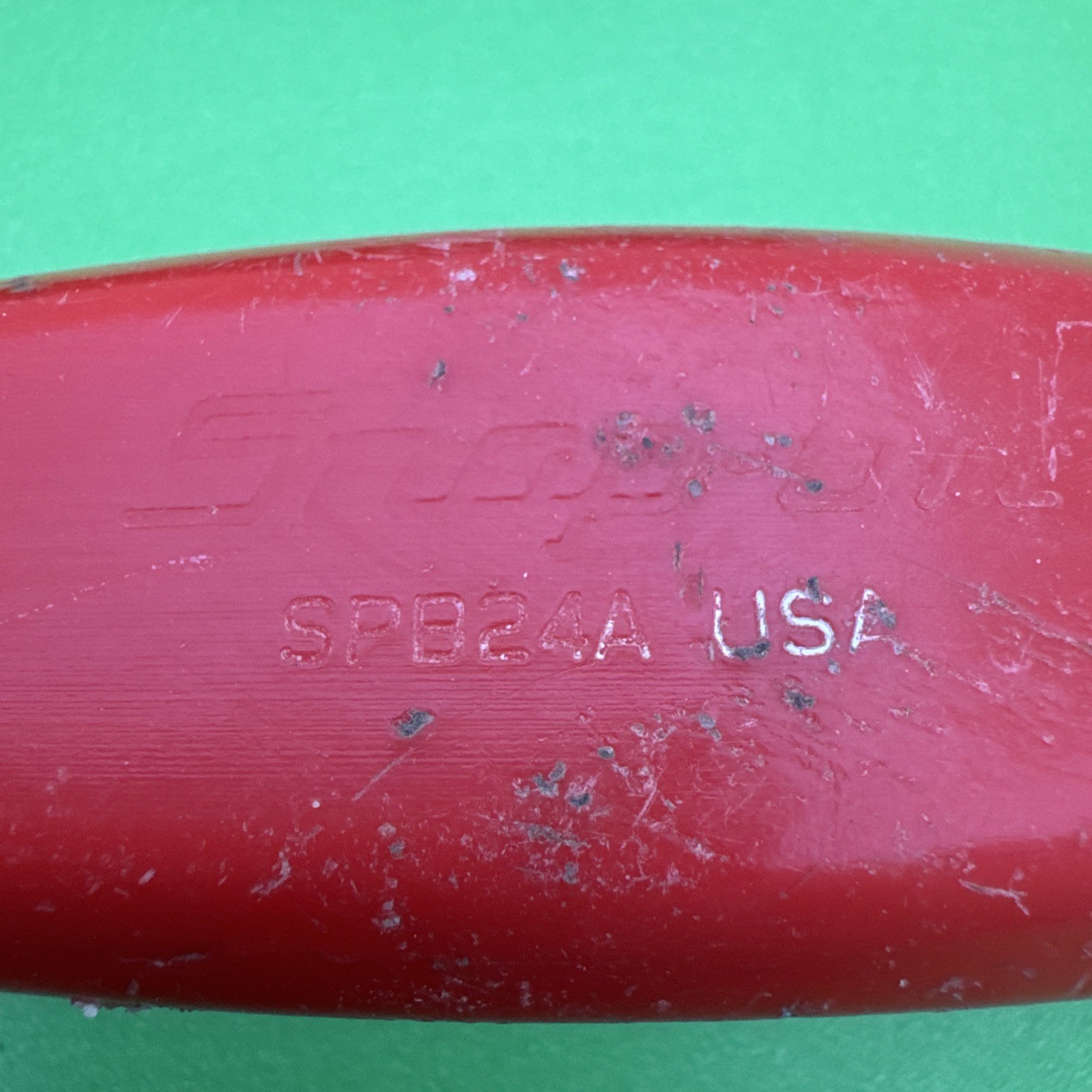 Snap-On USA RARE 3 Piece 12″, 18″, 24″ RED Hard Handle NON STRIKING Pry Bar Set