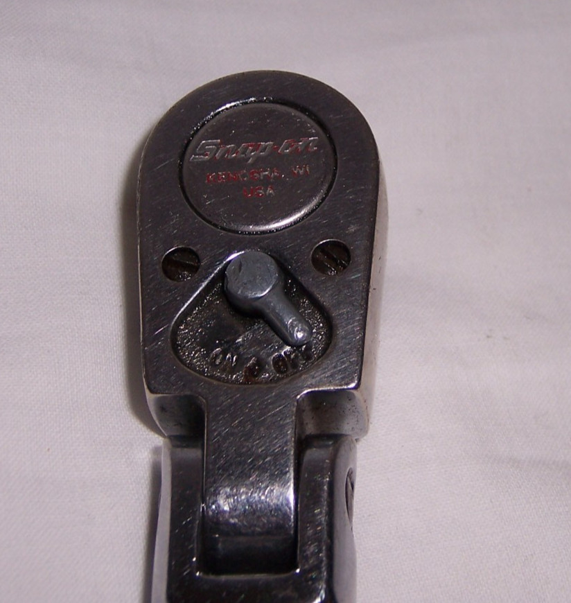Snap On Tools F731A 3/8″ Drive Flex Swivel Head Long Handle Ratchet VINTAGE USA