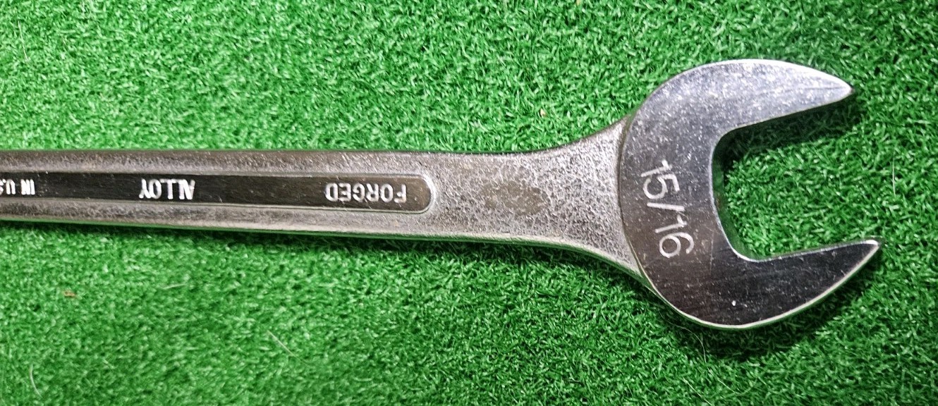 Vintage S-K Wayne 15/16” SAE Forged Alloy 12 Point Combination Wrench C-30 USA