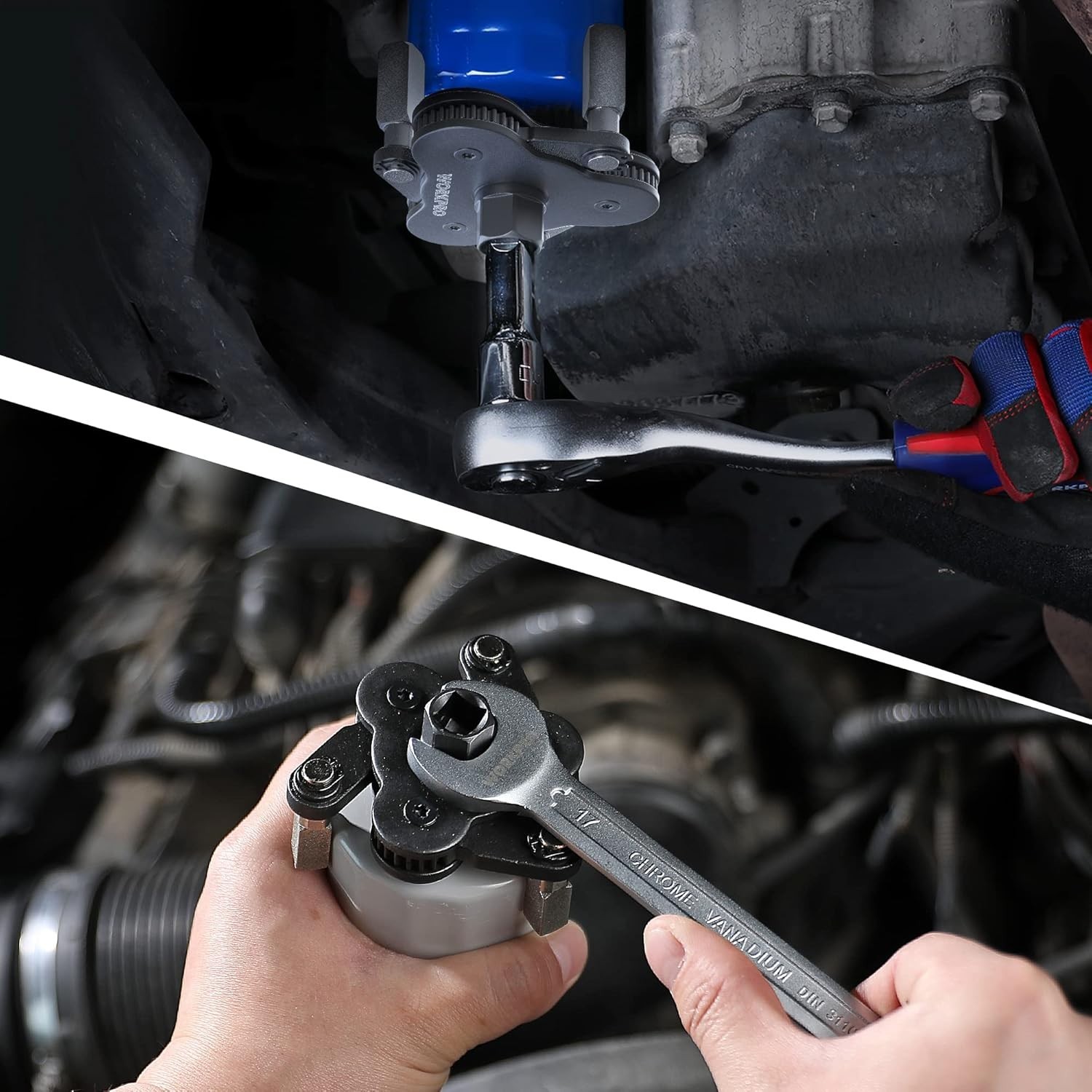 Durable Alloy Steel Oil Filter Removal Tool – Fits 2-3/8 to 3-3/4 Inches