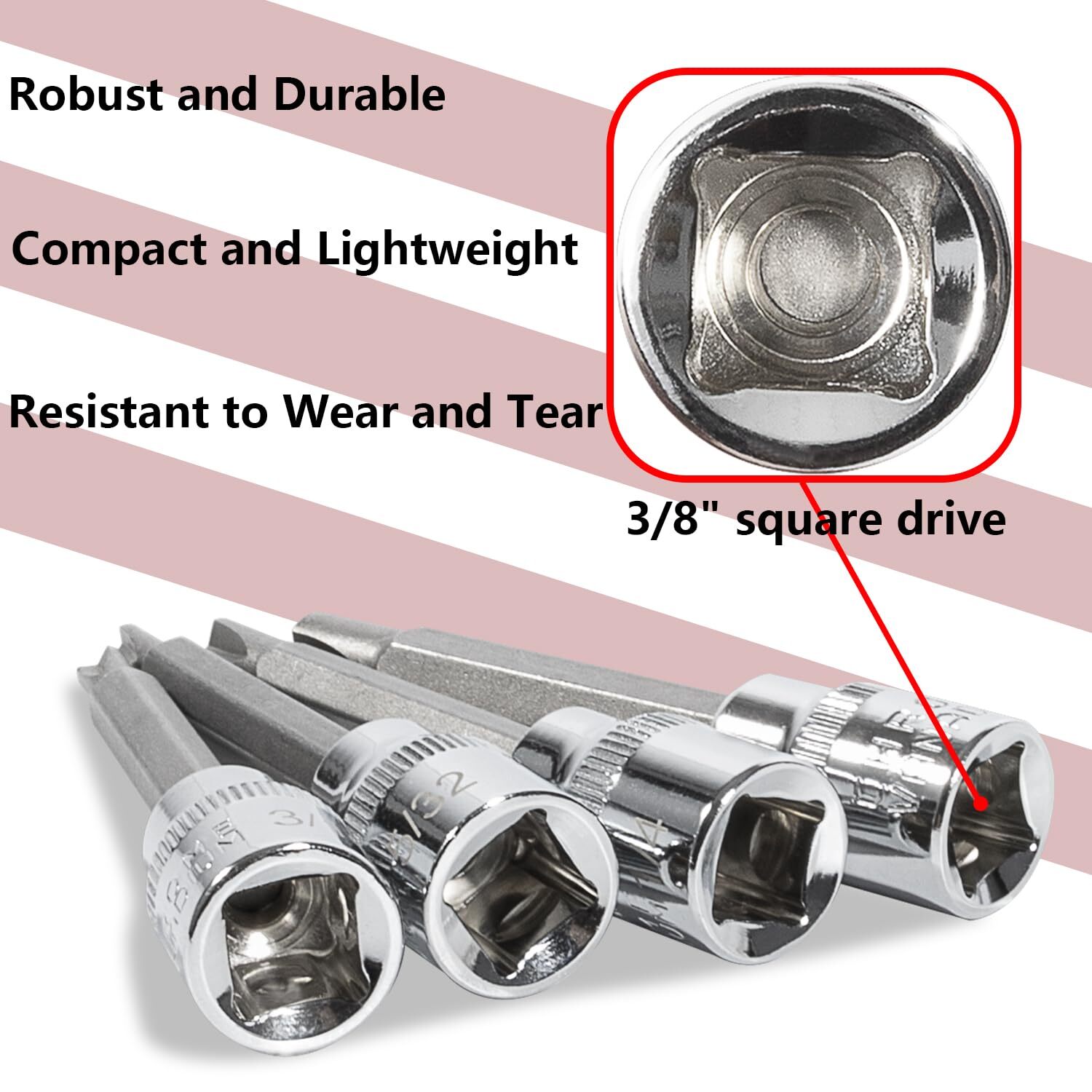 8755 Clutch Head Bit Socket Set for «Figure 8» Screws on Older Chevy Cars Trucks