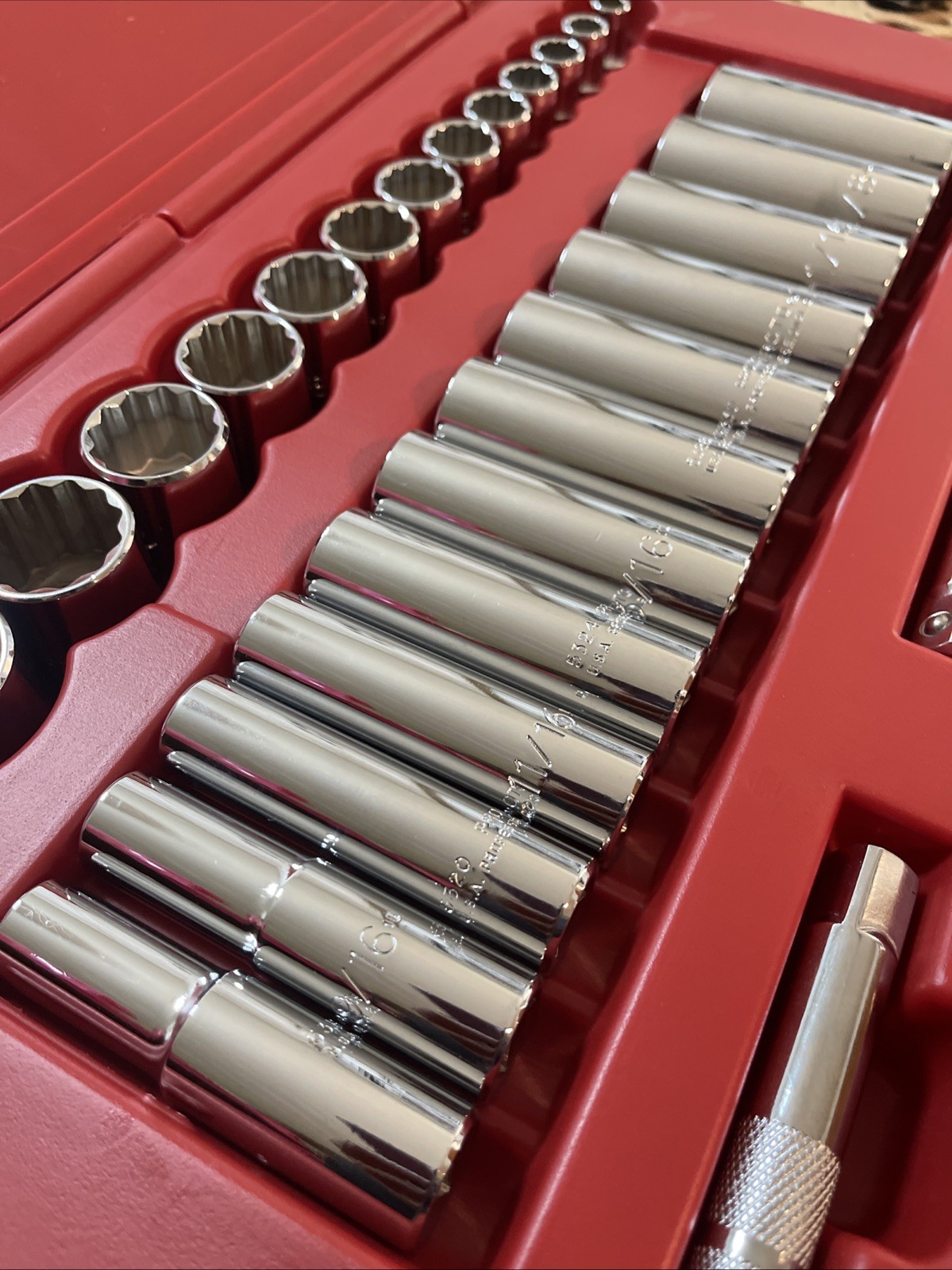 STANLEY PROTO 12 POINT 1/2” DRIVE 30 PIECE SOCKET SET, J54126