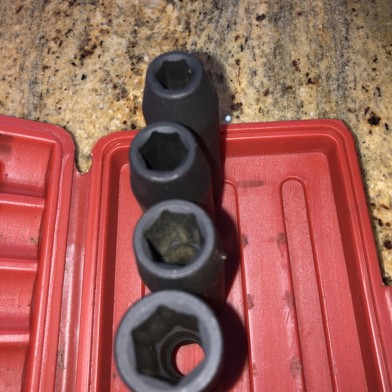 14 Pc Piece 1/2 Inch Drive Deep Impact Socket Set 6 Point 3/8” to1-1/4” Standard