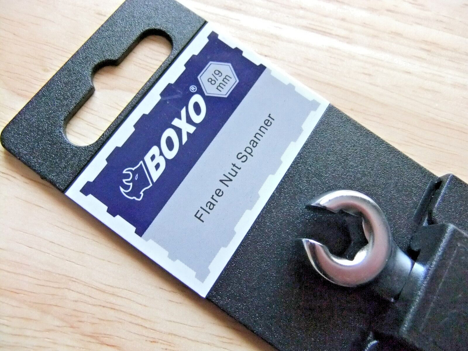 BOXO Flare Nut Spanner 8mm x 9mm Chrome Vanadium Spanner – Satin Finish
