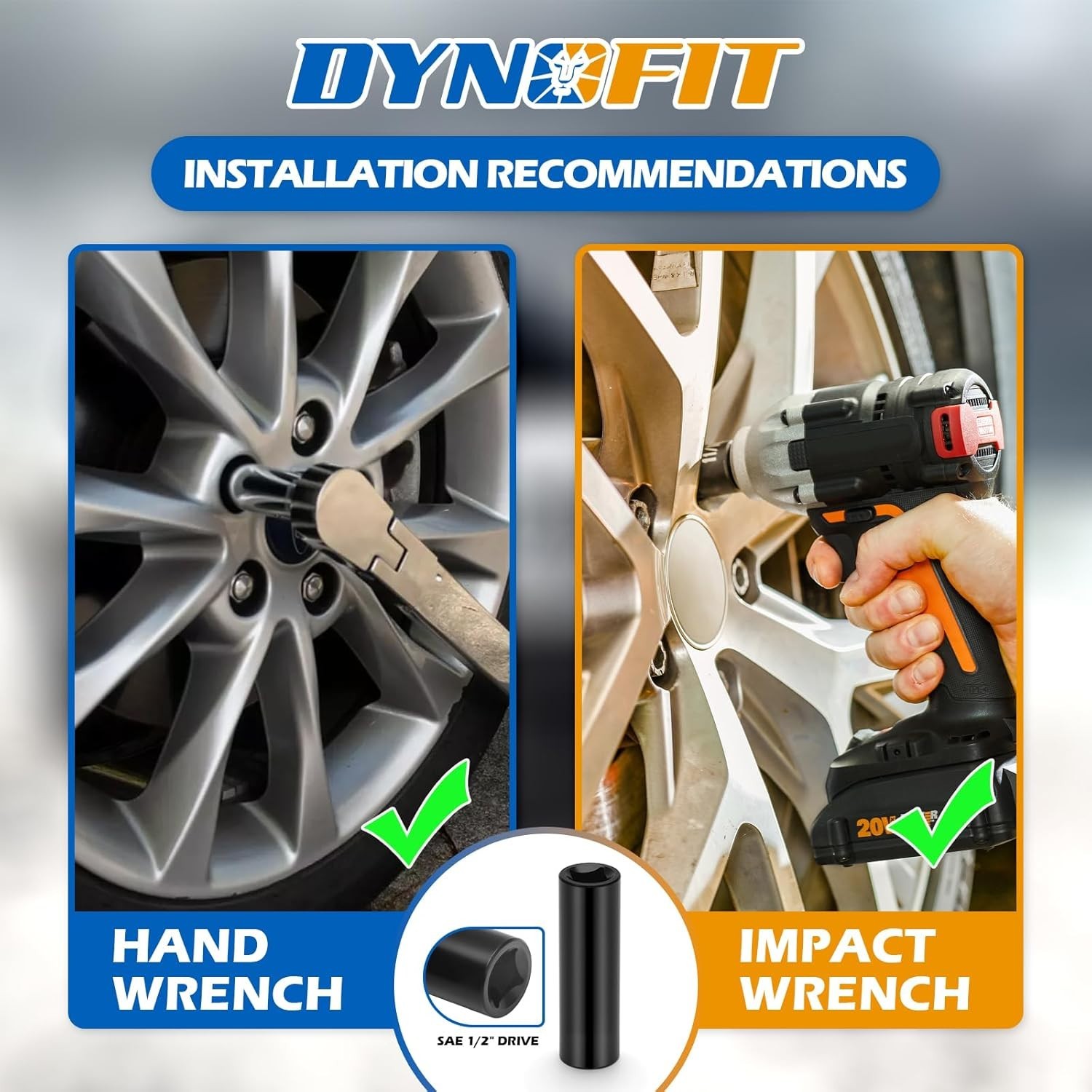 Dynofit 10 Spline Lug Nut Key Replacement for TA23-1/2 For Bimecc Lug Nuts Bolts