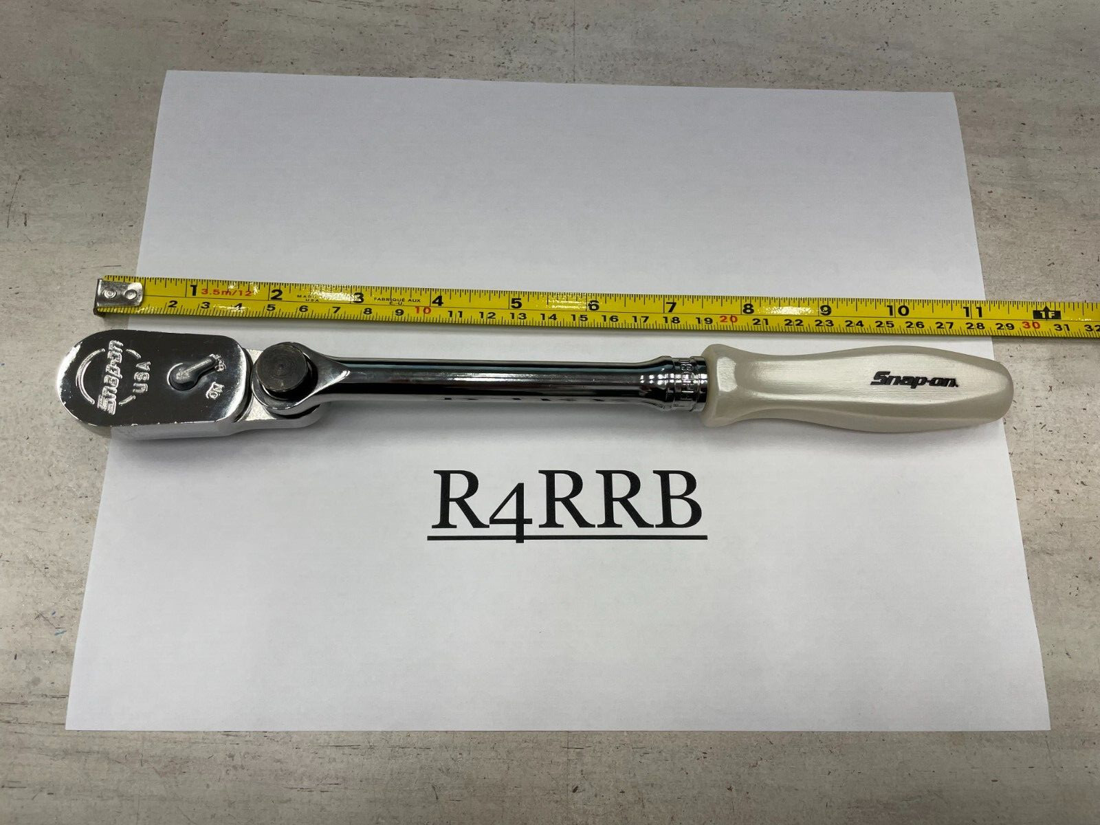 Snap-on Tools PEARL WHITE 3/8″ Drive Hard Grip Multi-Position Ratchet FHD80MPPW