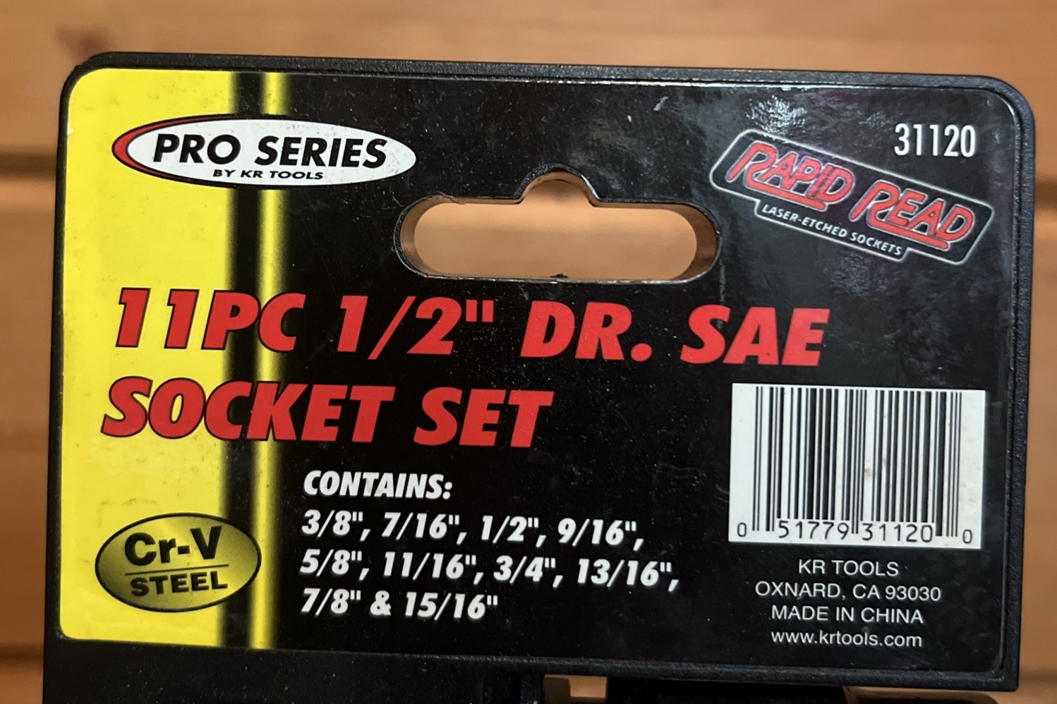 Pro Series 11 Piece 1/2” Dr SAE Socket Set 3/8-15/16”