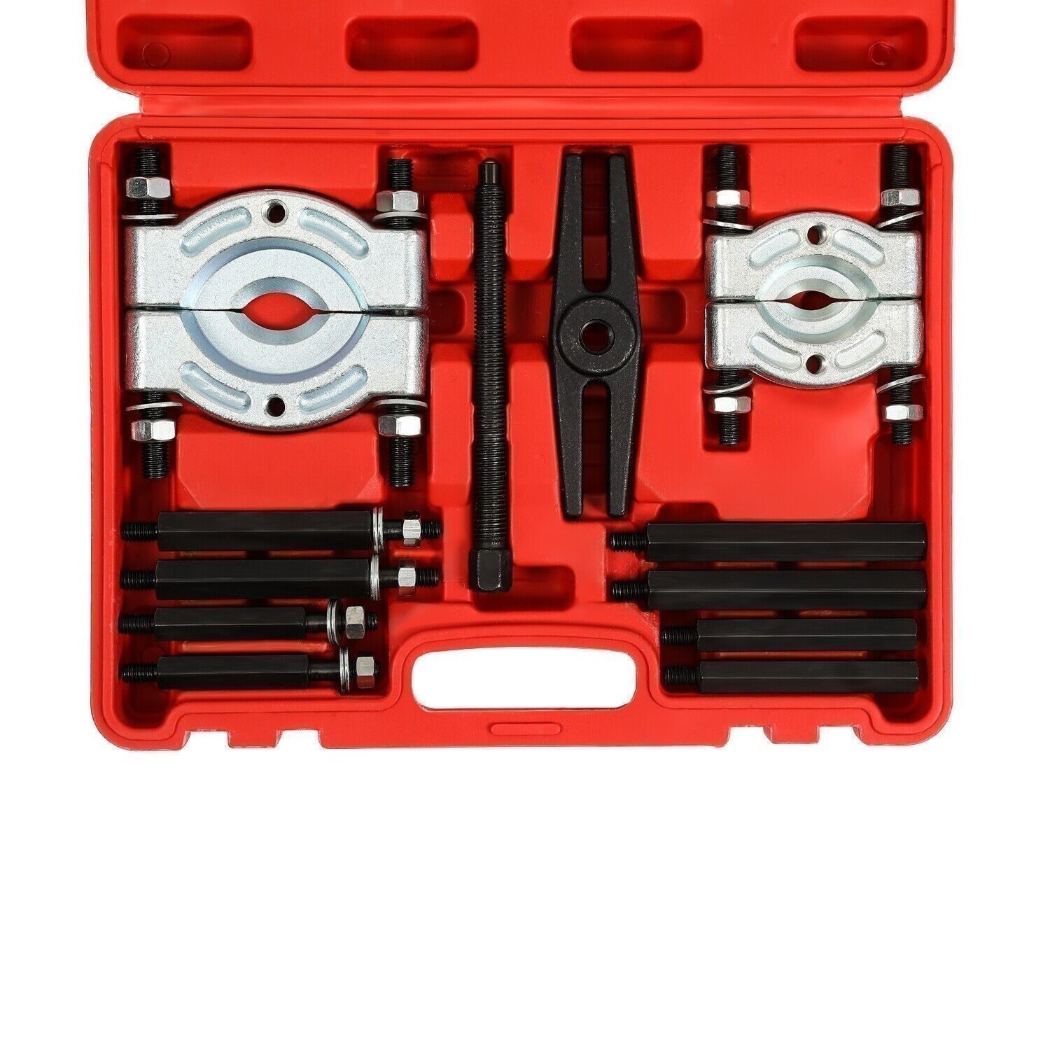 12PCS Bearing Separator Puller Kit Heavy Duty Wheel Hub Axle Gear Removal Tool