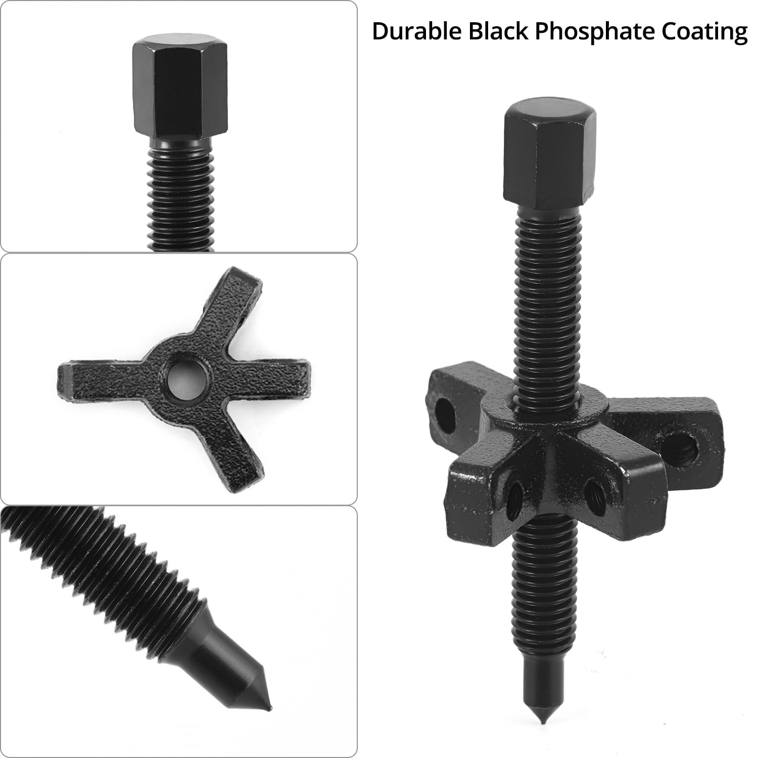 QWORK 3 Inch 3-Jaw Gear Puller, Drop-Forged Cr-V Steel, Heat-Treated,…