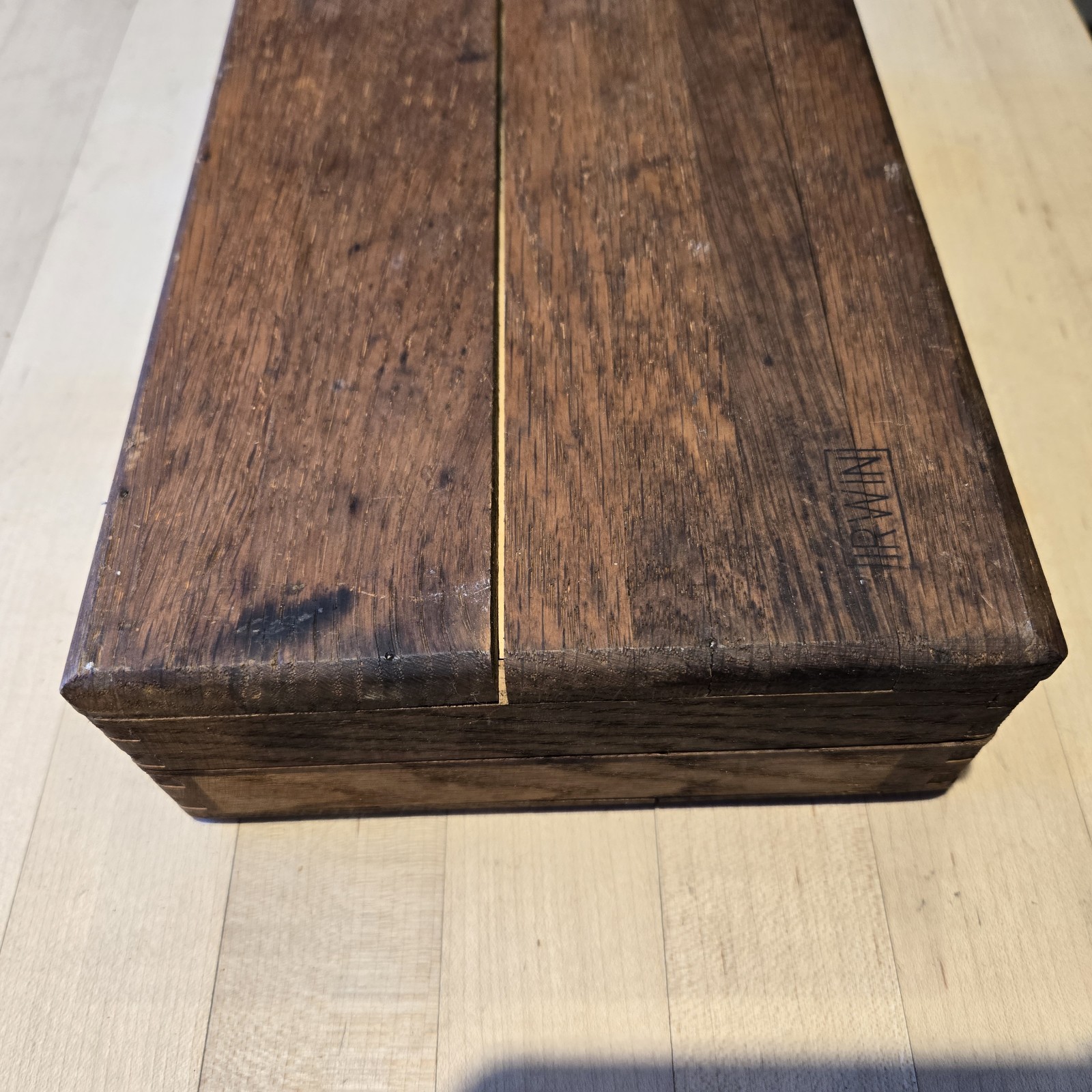 IRWIN Auger Bit Set in Oak Box with Original Booklet