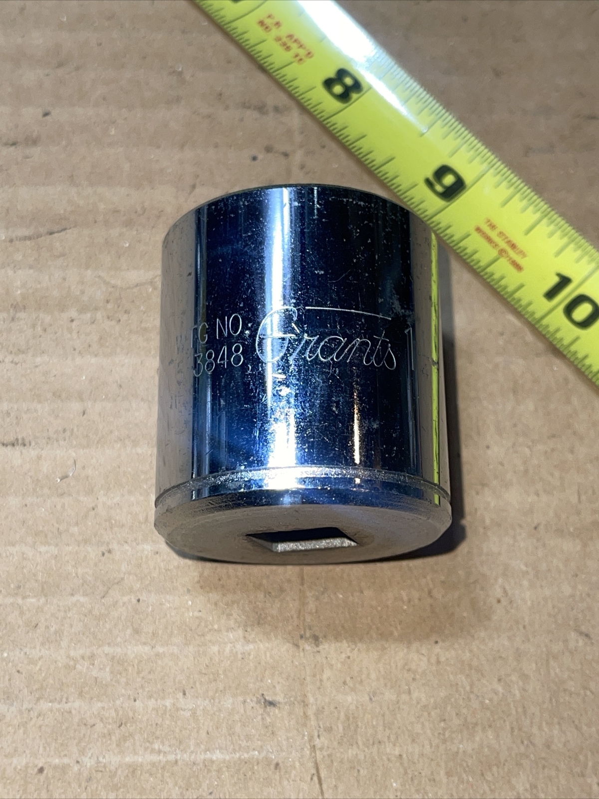 Vintage Grants WTG No 5-3848 1 1/4 In SAE 1/2 Drive 12 Point Socket Rare 53848