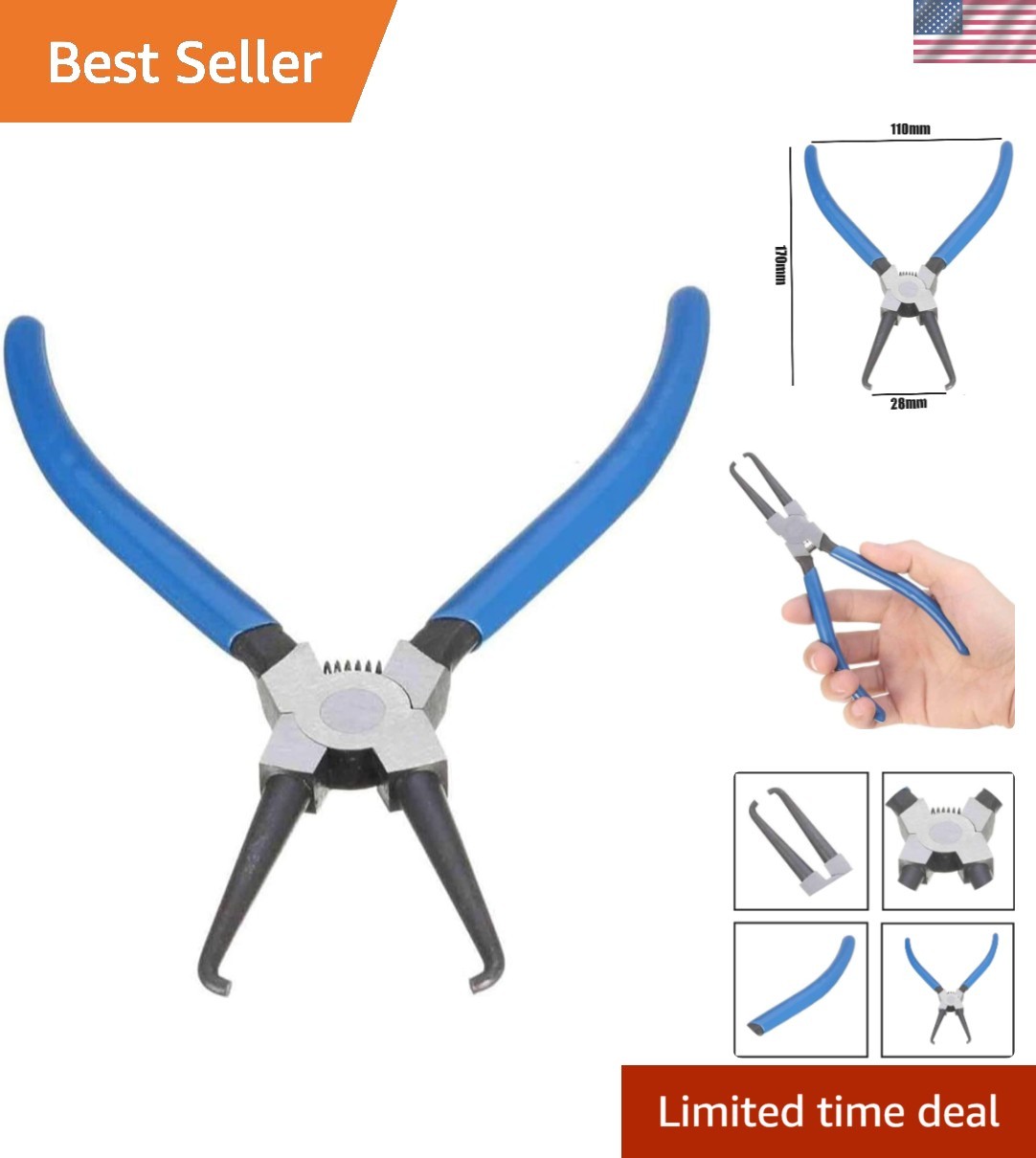 Professional Fuel Line Plier with Ergonomic Grip – Ideal for Maintenance Tasks
