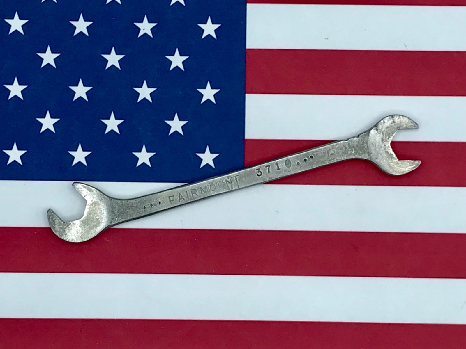Vintage Fairmount 3/8” 4-Way Angle Open-End Wrench 3710 USA 🇺🇸