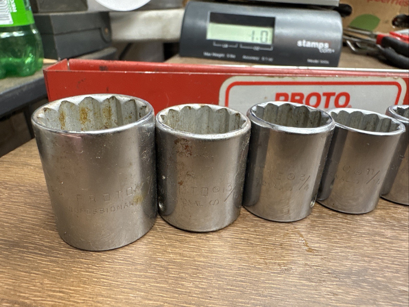 Proto Professional Tools 3/8” Drive 12 Point Socket Set W/ Metal Case USA 5200 D