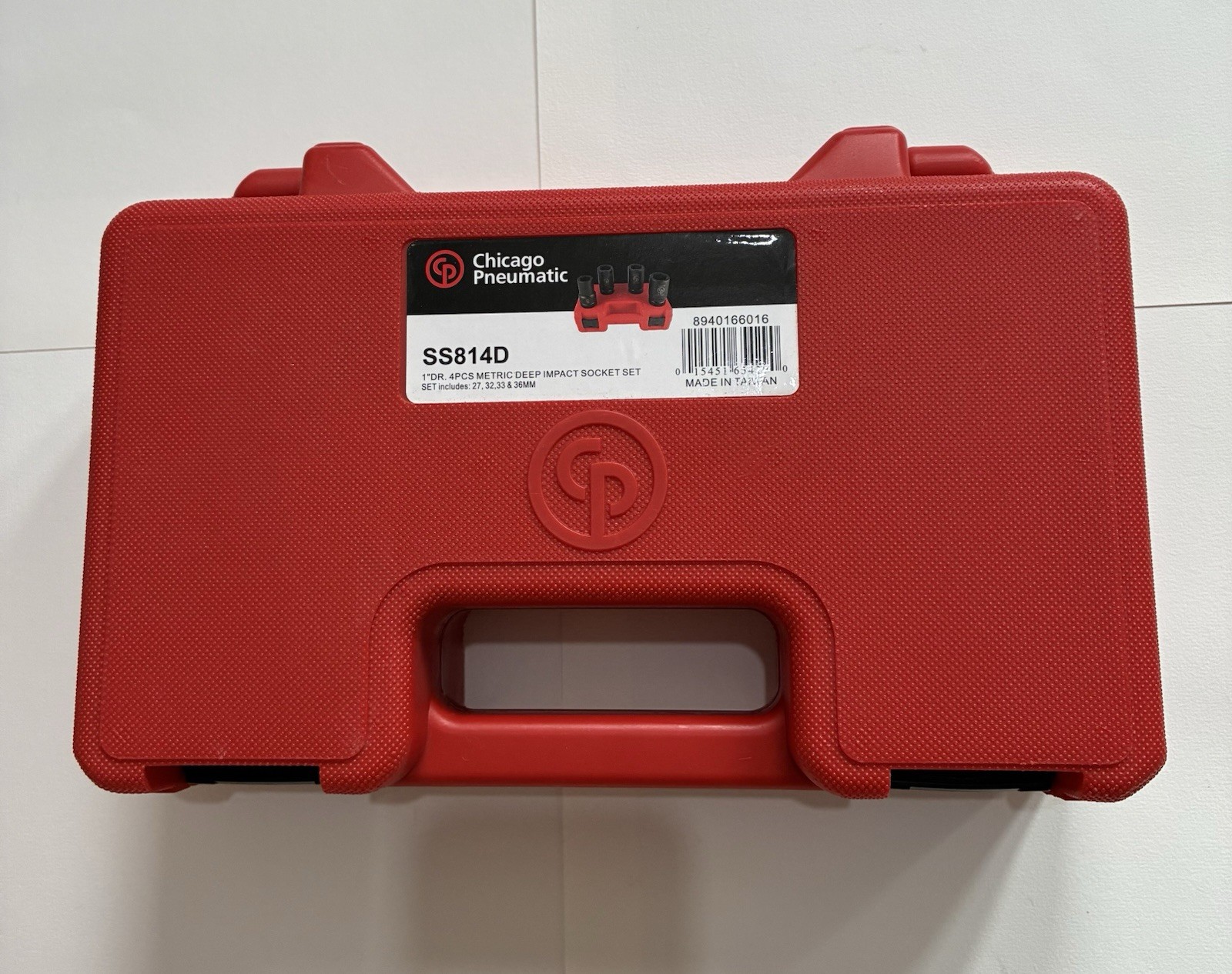 Chicago Pneumatic SS814D 1in Drive Deep Impact Socket Set 27 32 33 36mm CR-MO