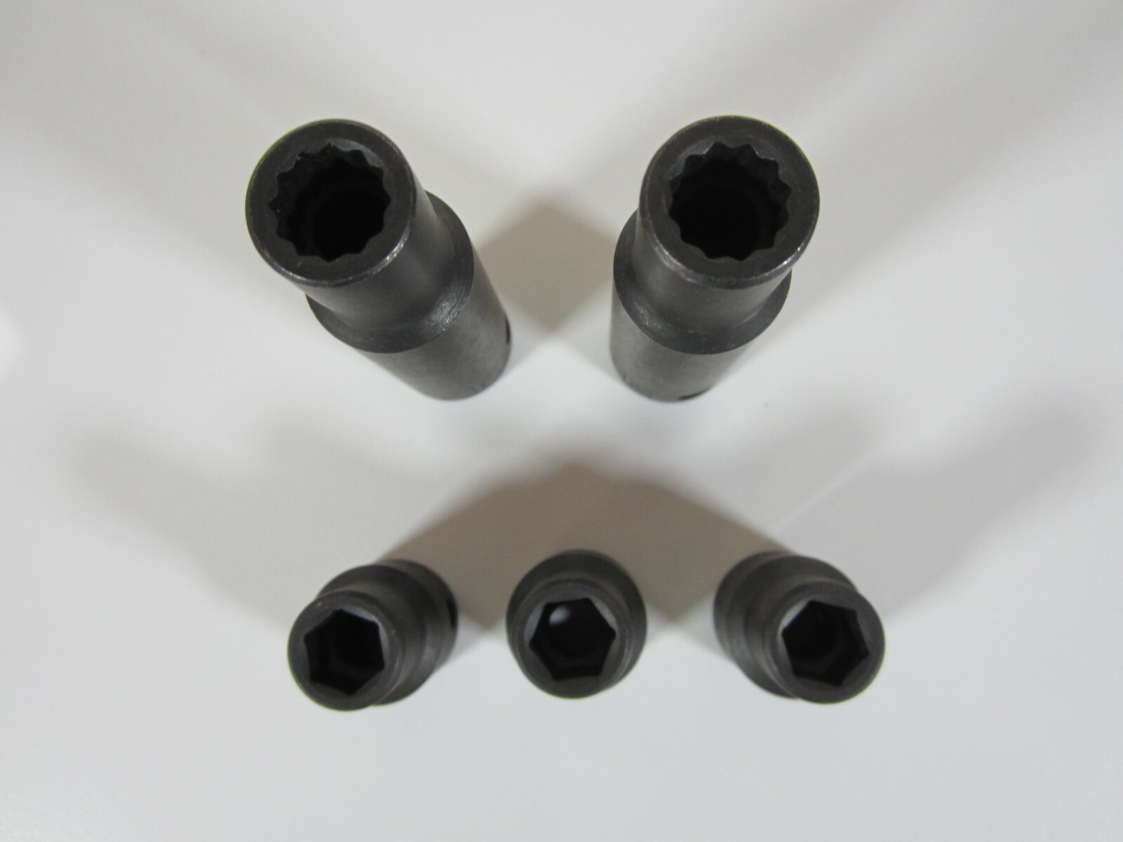 WRIGHT Sockets Impact 5ea 7/16, 1/2″-drive 2ea deep 12point / 3ea shallow 6point