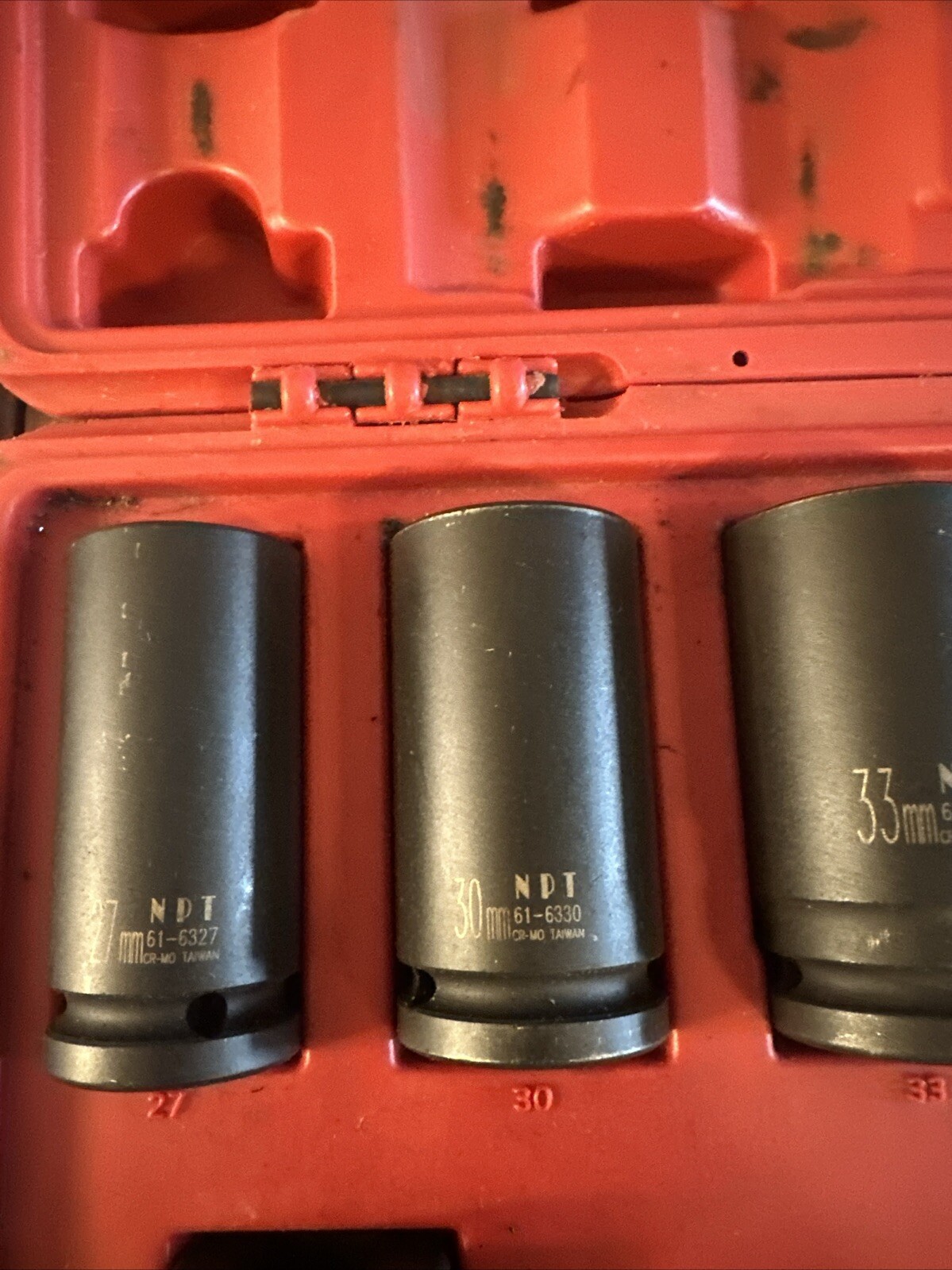 Napa Impact Socket Set 3/4” Drive Metric 7 Pieces 17 21 27 30 33 35 41