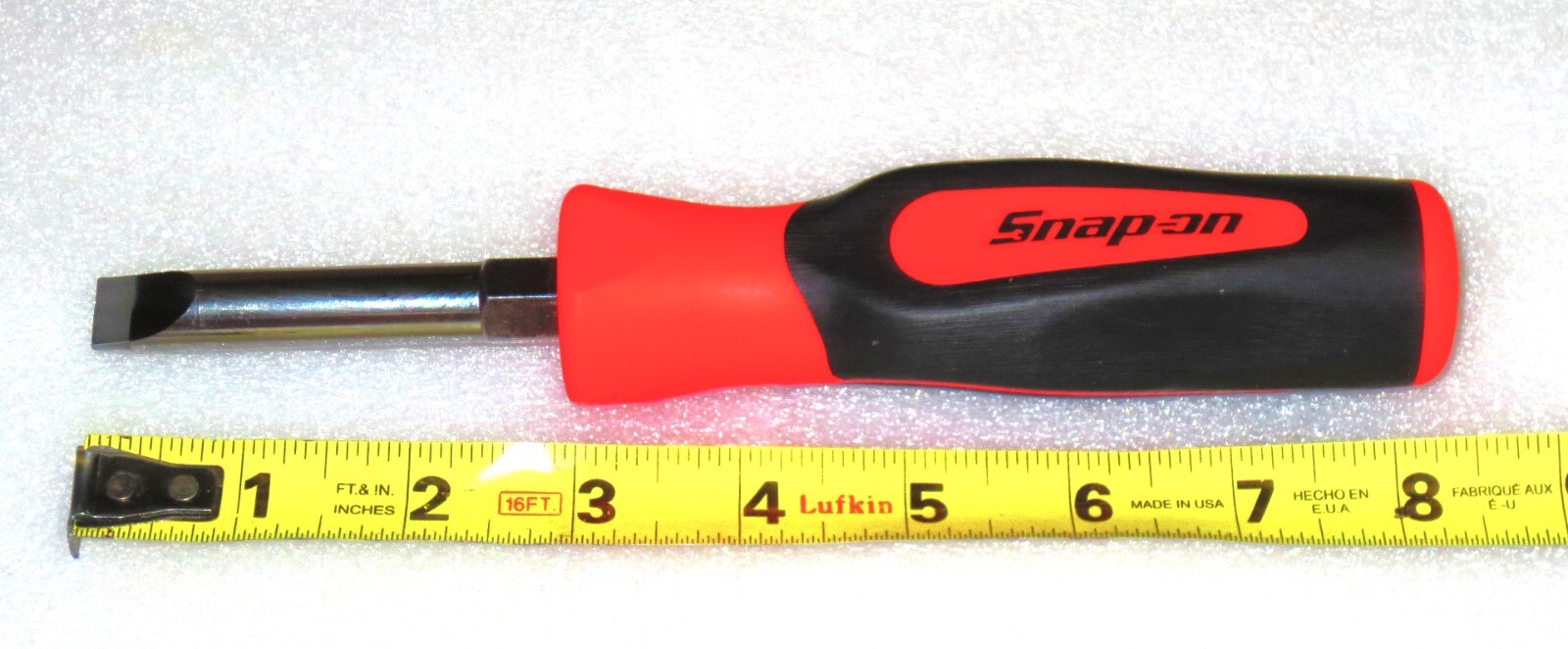 *NEW* Snap-on SGD155 Large Marine Aircraft FLAT SLOTTED Plug Screwdriver *ORANGE