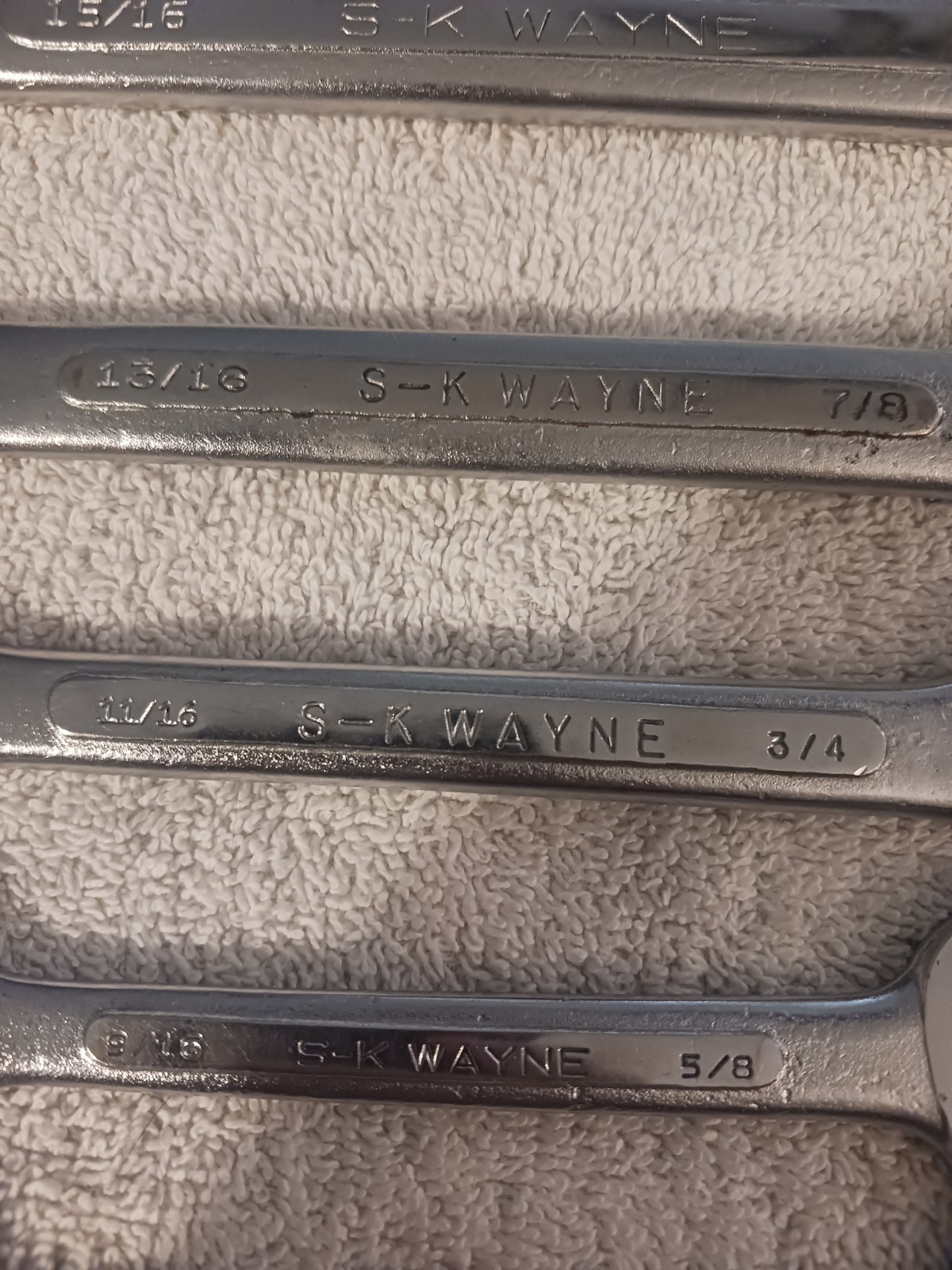 SK Wayne Tools 10pc Double Open End 1/4” – 1” SAE Wrench Set USA