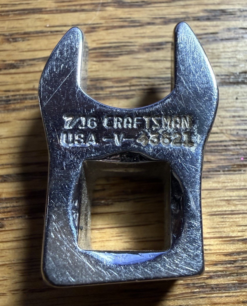 Craftsman USA Crowfoot Wrench Set 3/8″ Drive SAE 7/16″ & 9/16″ V43623 V43621