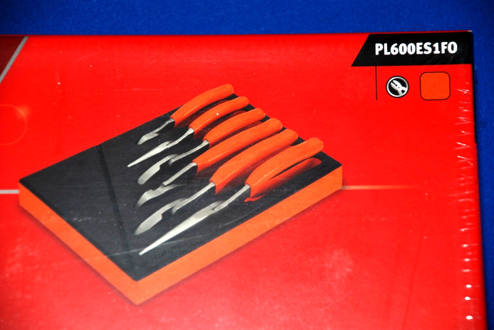 Snap-On NEW 6 Piece Orange Essential Pliers / Cutters Set w/ PRO-FI Foam Holder