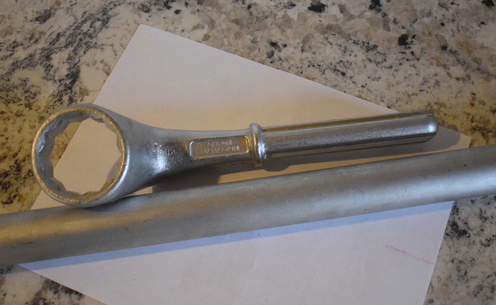 Stahlwille BIG 46mm VW axle nut wrench w. extension, Excellent