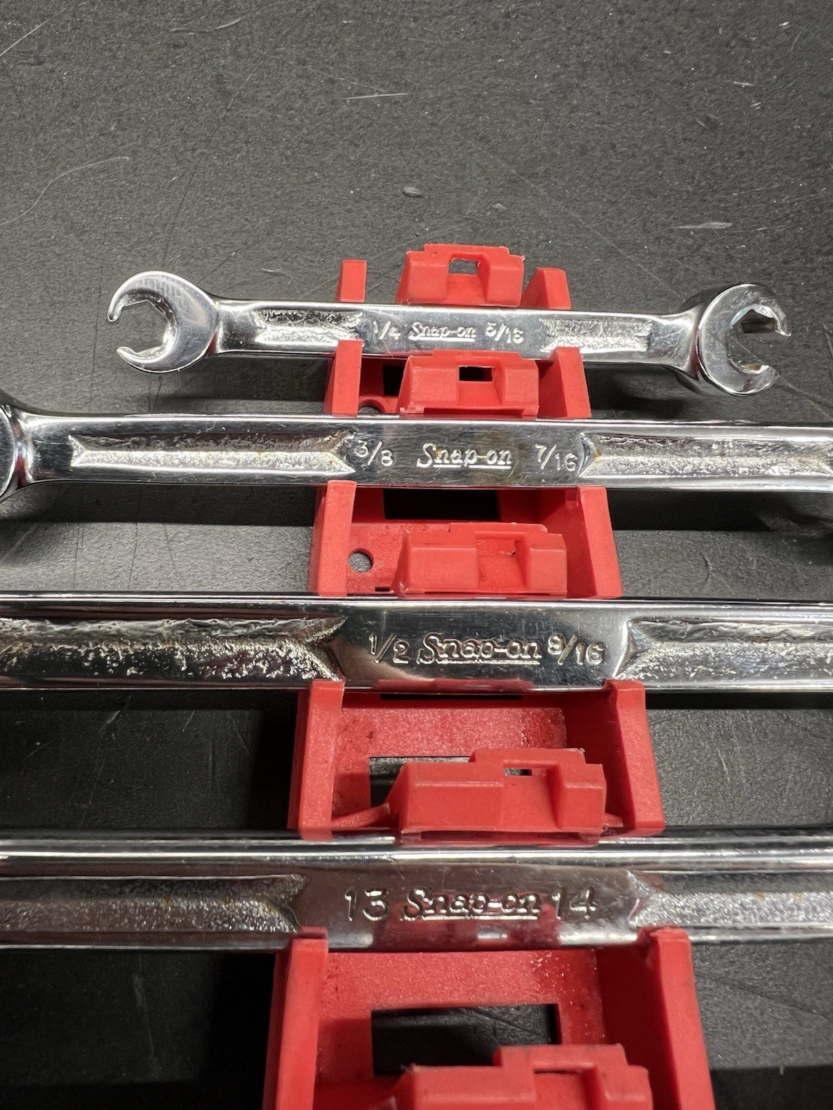SNAP-ON 8 STD & METRIC DOUBLE END FLARE NUT WRENCH SET RXM SERIES