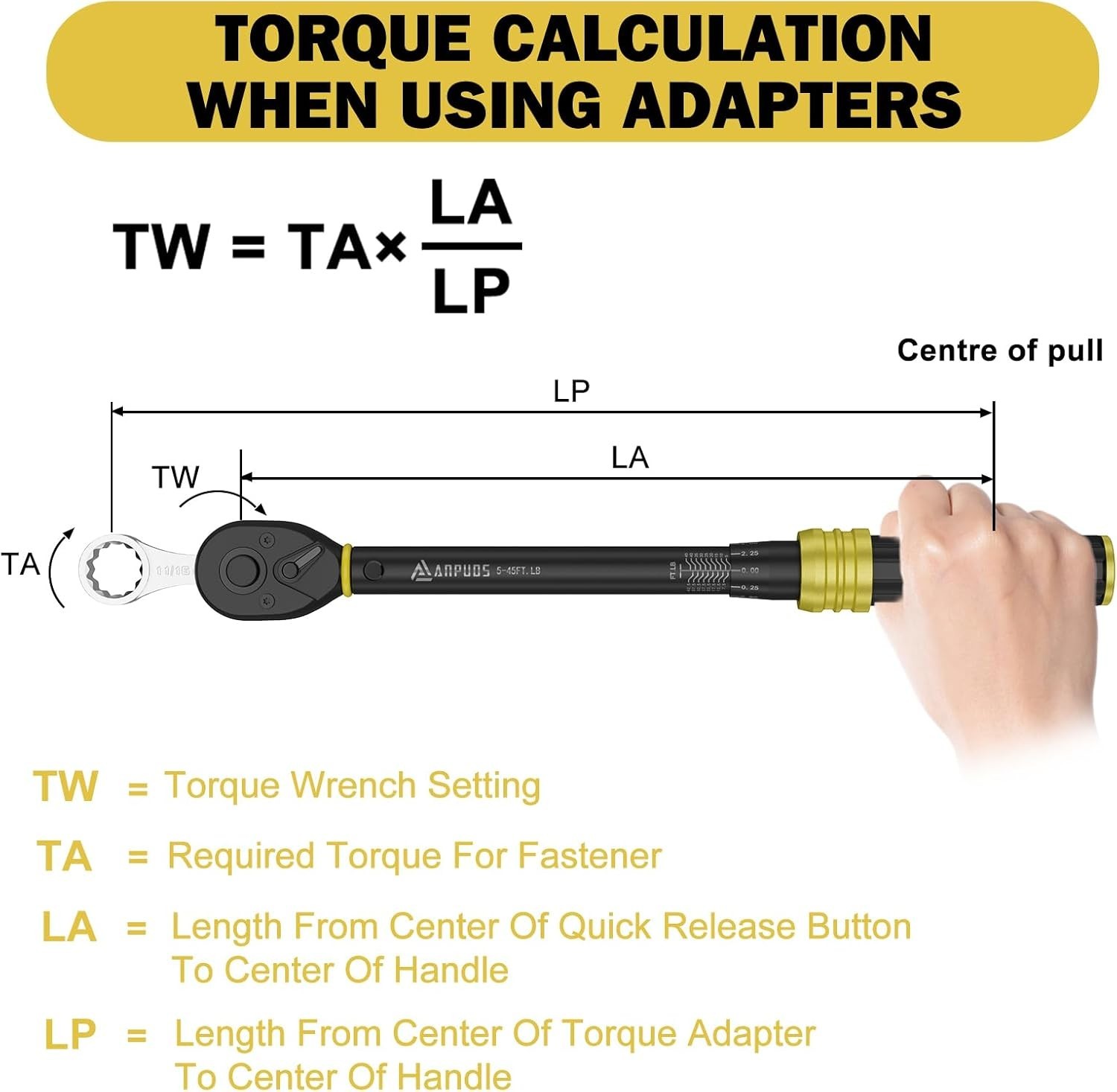12-Pc SAE Torque Adapter Set 3/8″ Drive 5/16″-7/8″ & 1/4″ Extension