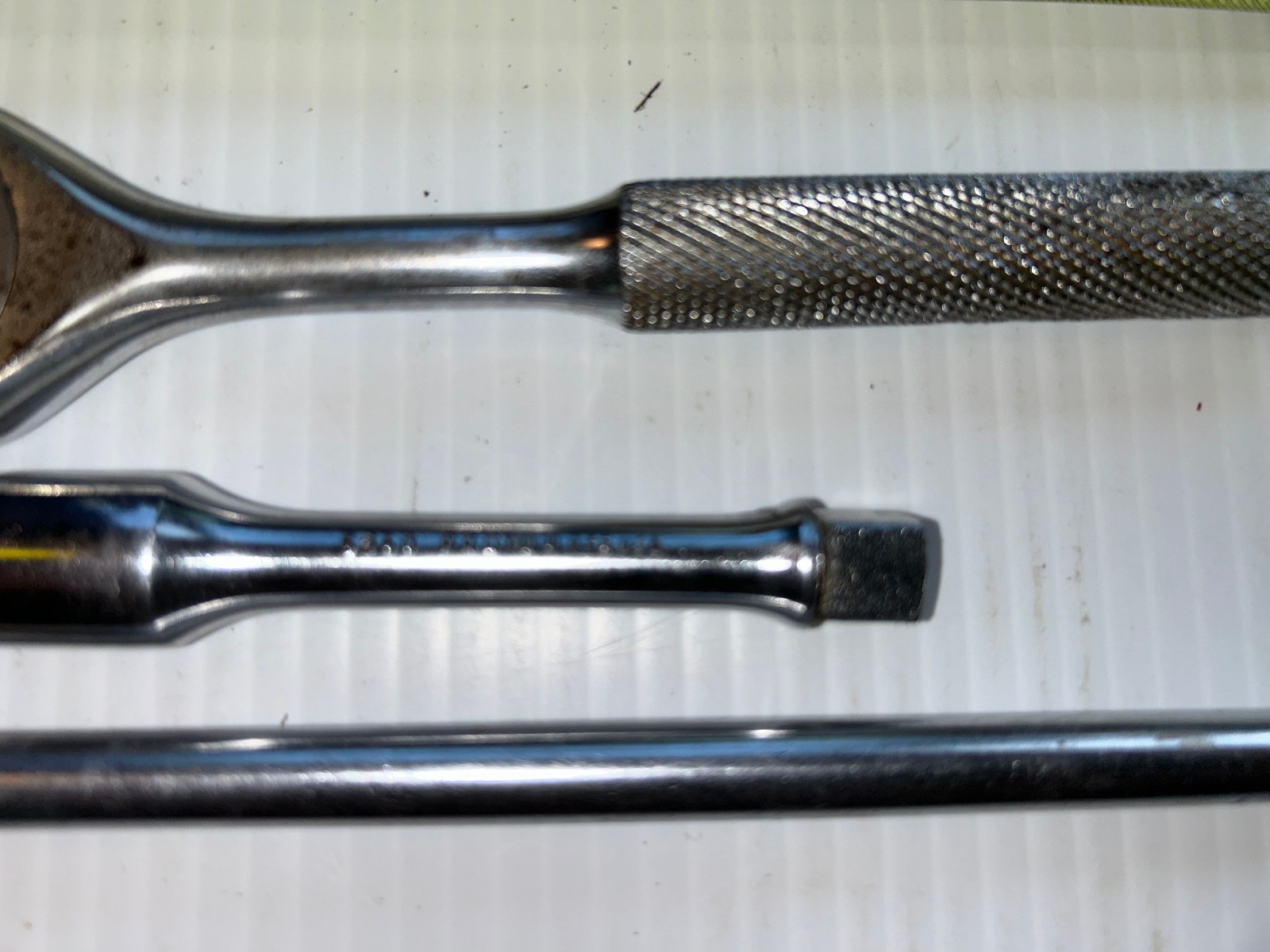 Proto 3/8 inch drive pear head ratchet #5249 with two extensions