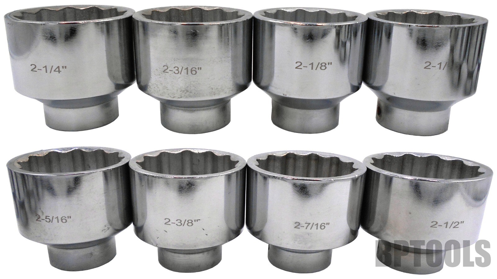 9pc 3/4″ Drive Add On Socket Set 12 Point Chrome Plated 2-1/16″ to 2-1/2″