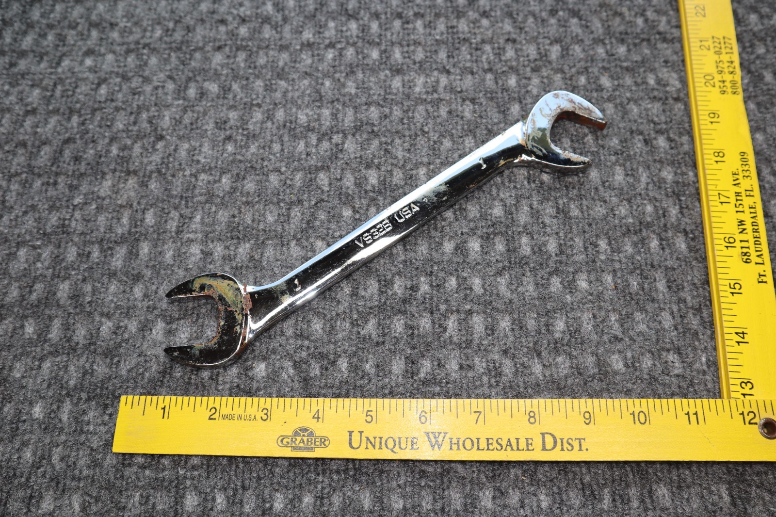 Snap On Tools 4 Way Angle Head 1″ Opened End Wrench VS32B