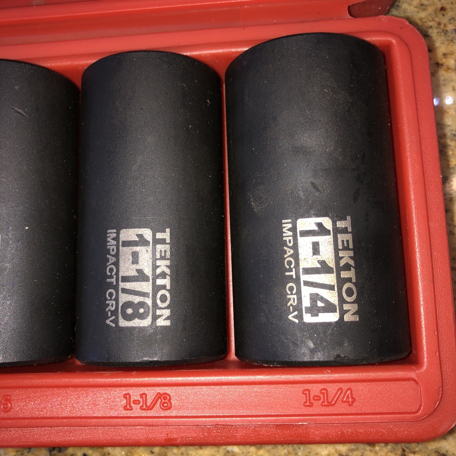 14 Pc Piece 1/2 Inch Drive Deep Impact Socket Set 6 Point 3/8” to1-1/4” Standard