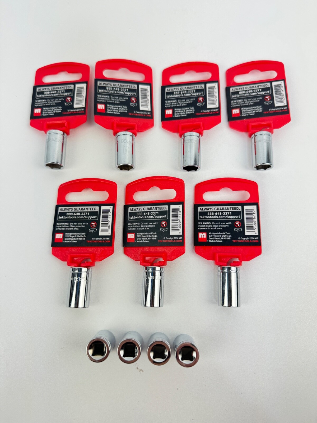 Tekton 1/4″ Drive CR-V 10MM Chrome Vanadium 14115 *LOT OF 11*