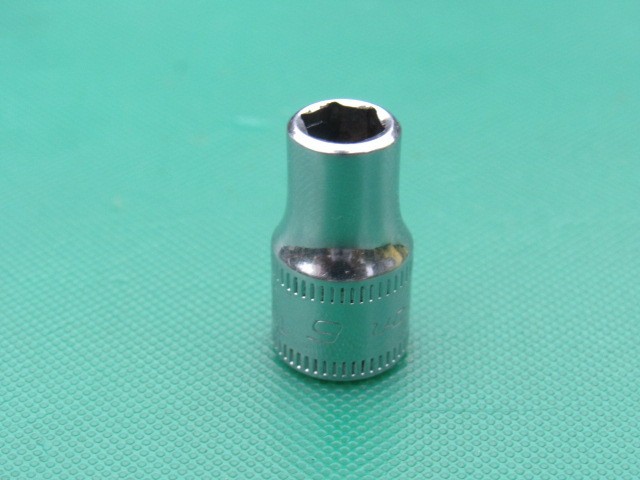 SNAP ON 6MM TMM6 1/4″ DRIVE METRIC 6 PT SHALLOW CHROME SOCKET 6 MM TMM VERY NICE