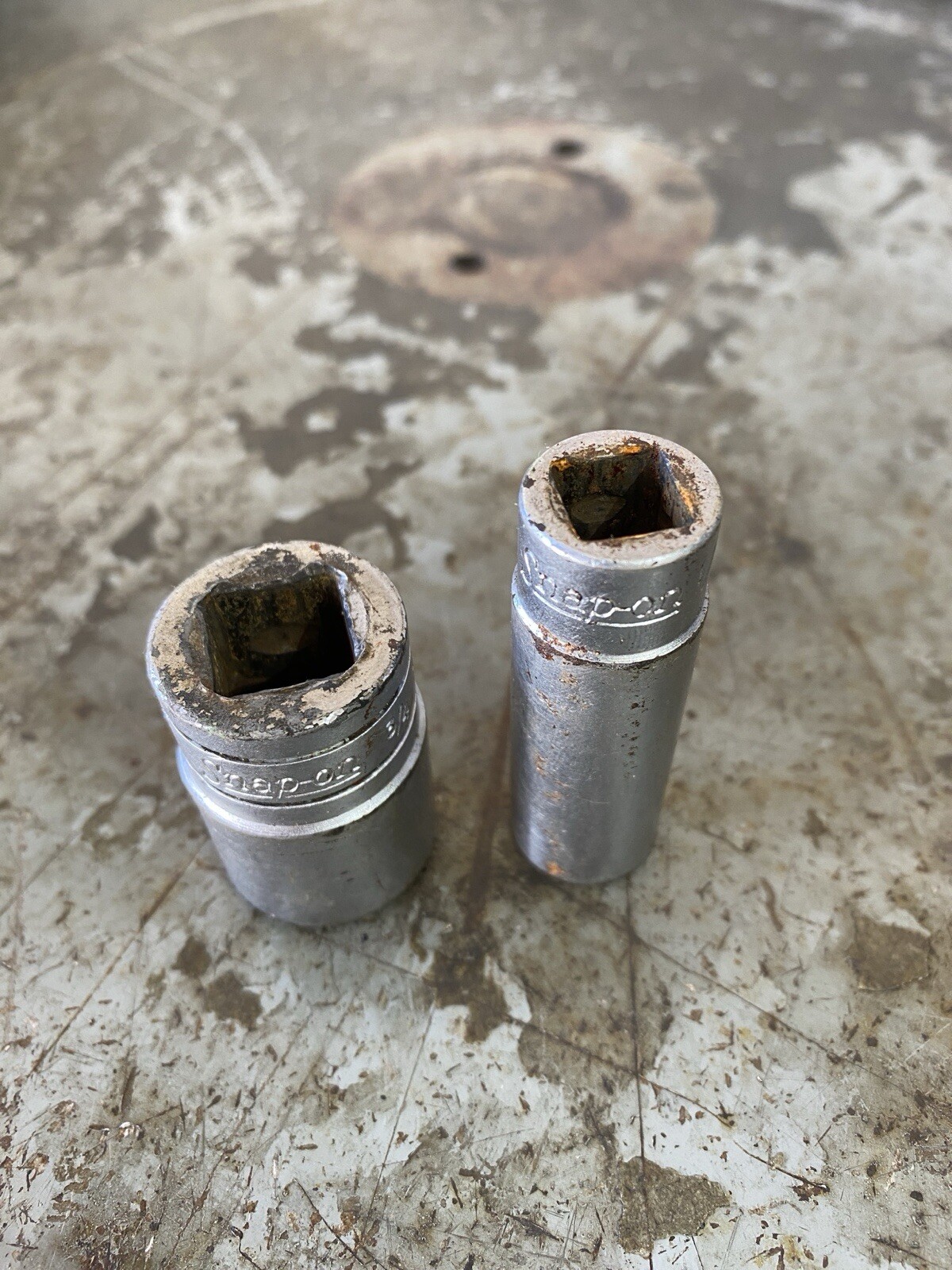 2 Snap On Underlined Logo Sockets 3/4” TW-241 And FVS-161 1/2”