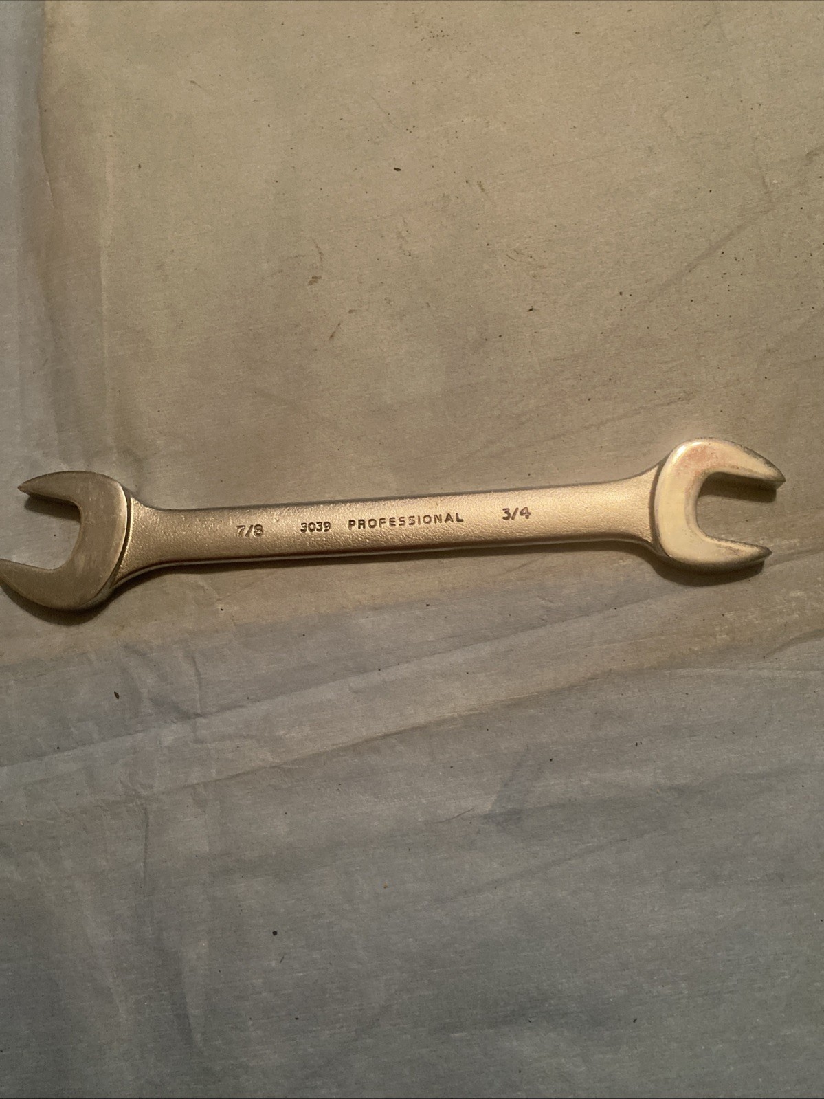 Proto Professional 3039 Double Open End Wrench. 3/4 and 7/8. Made In USA