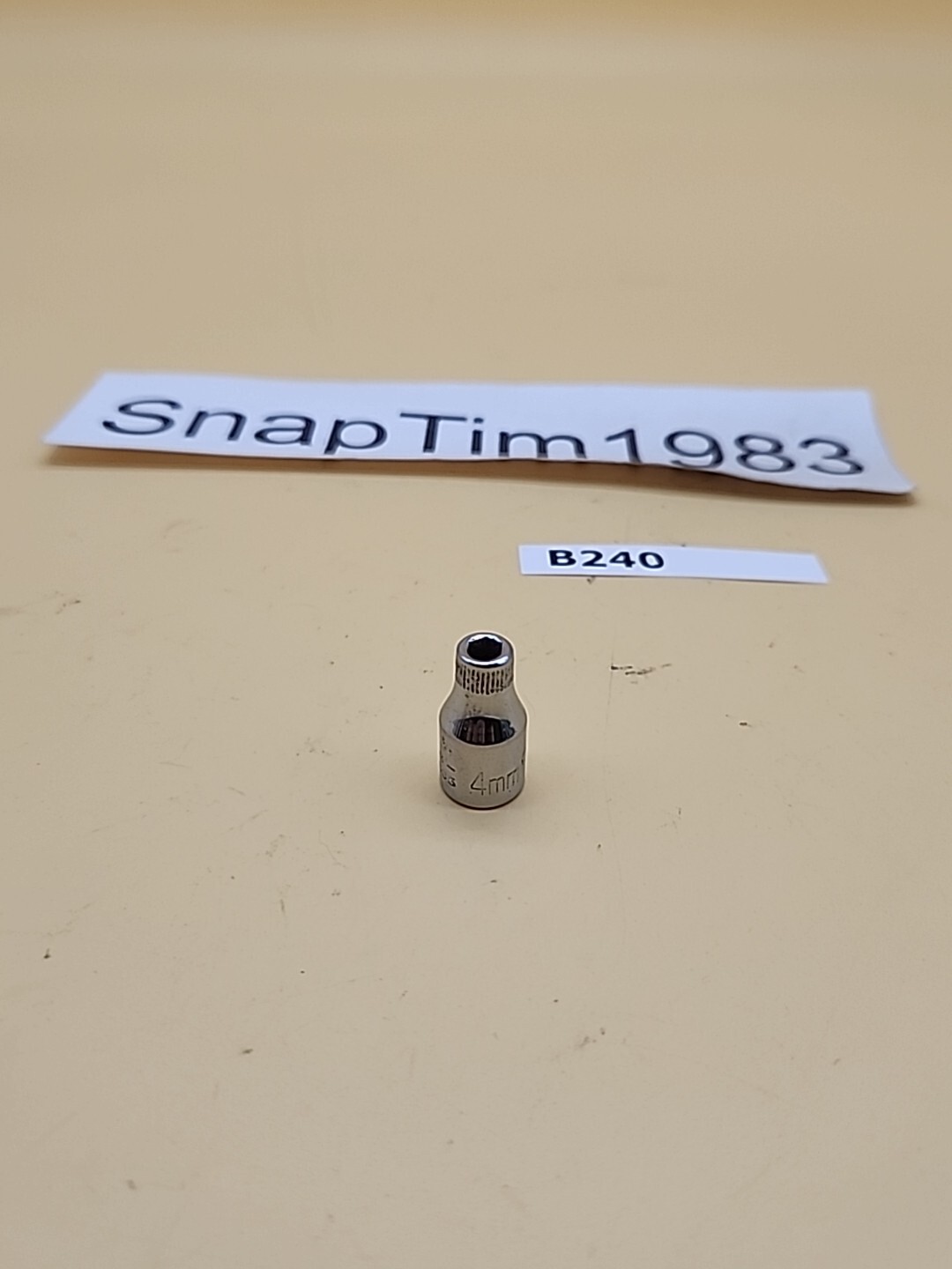 Craftsman Vintage NEW 4mm 6 Point 1/4″ Drive Shallow Socket G-43505 USA