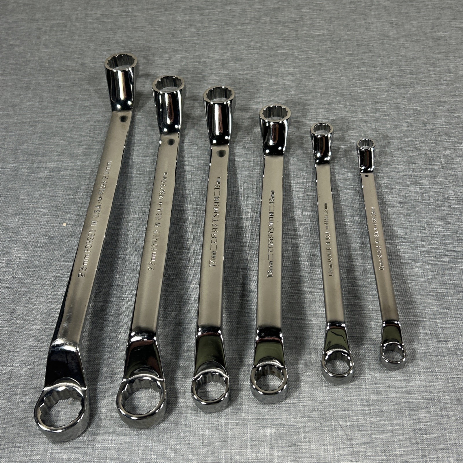 Craftsman Professional Deep Offset Full Polish Metric 6-piece Set VA 10-23mm