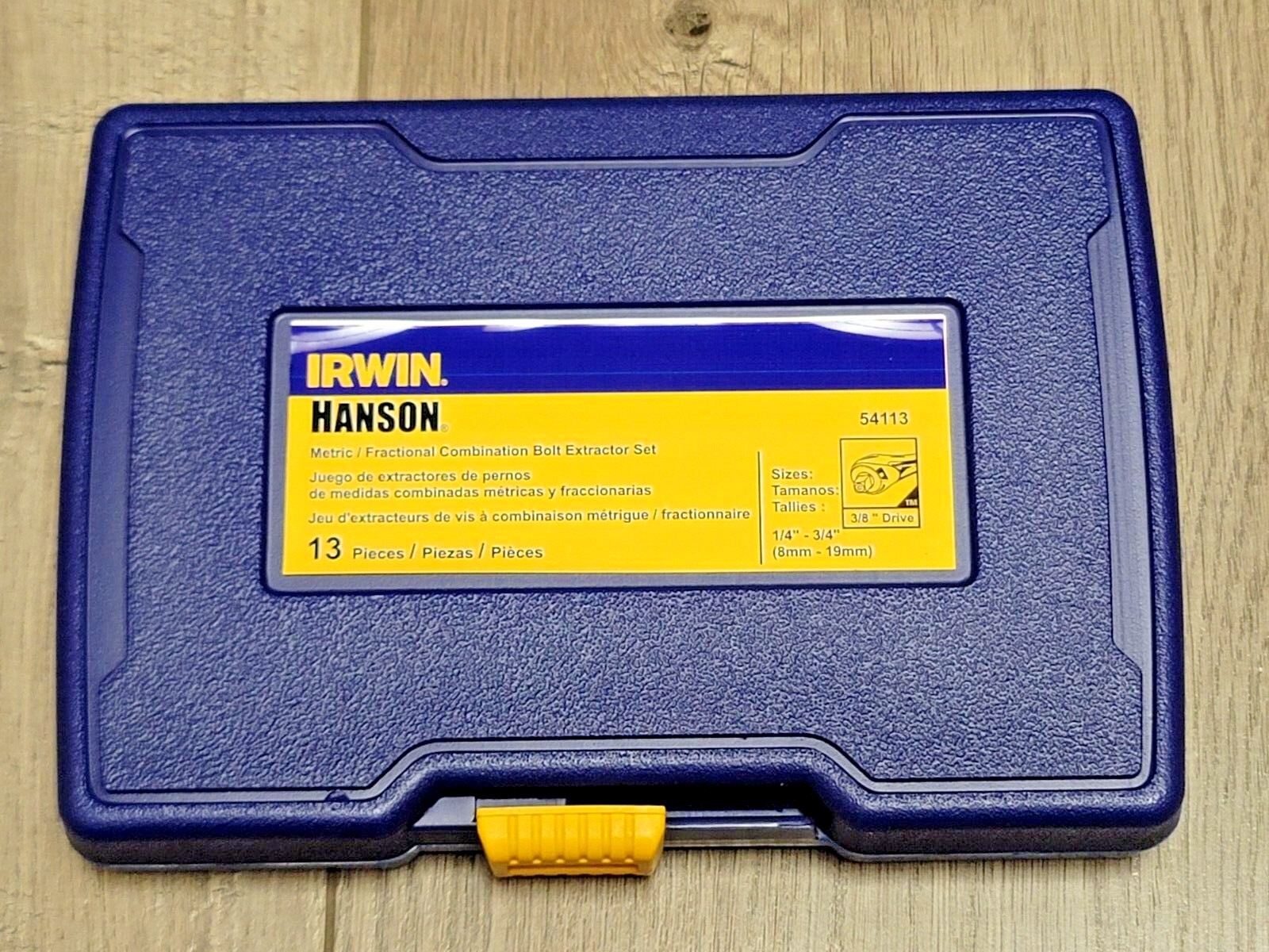 Irwin Hanson 13pc 3/8″/Hex Drive External Bolt Extractor Set SAE/ Metric #54113