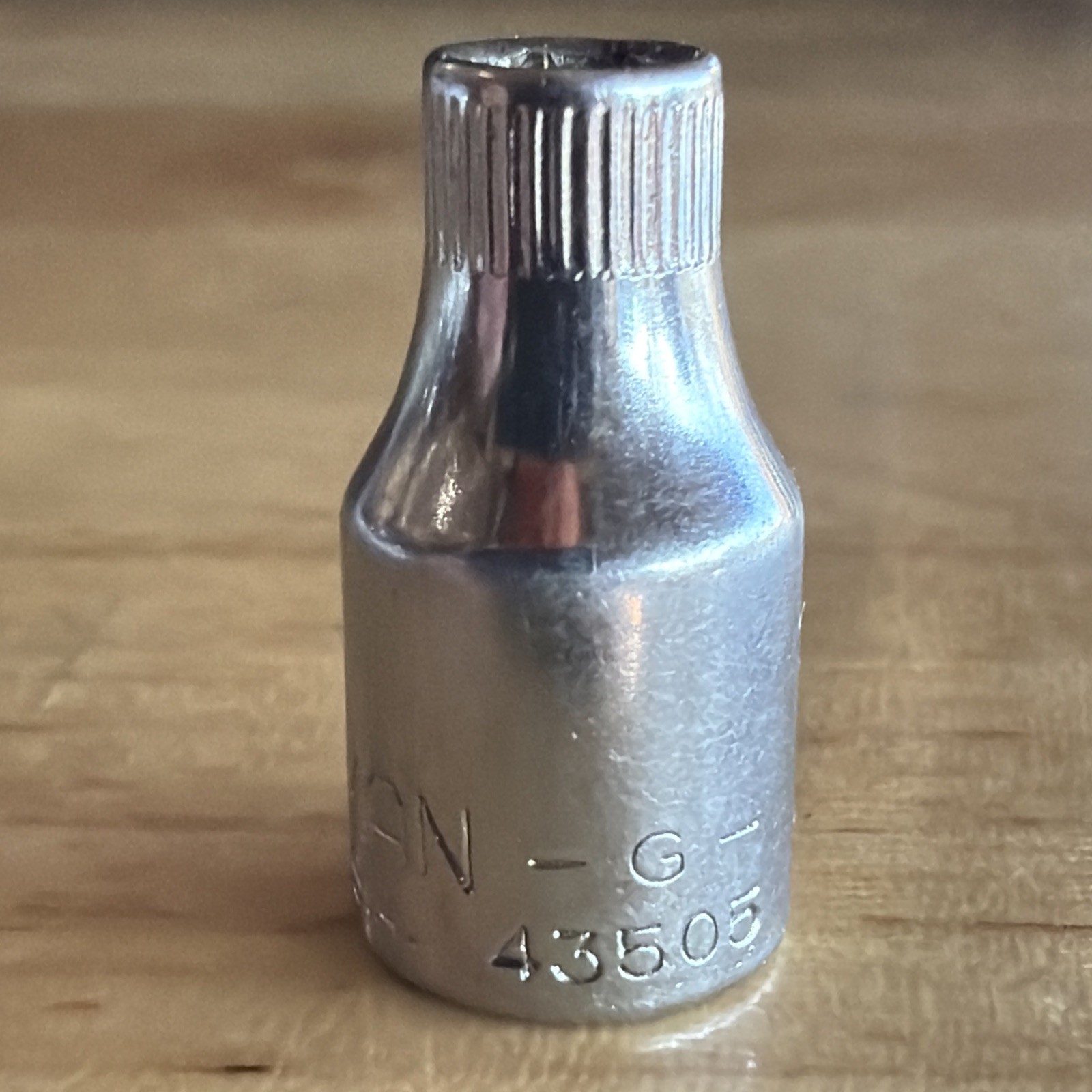 Craftsman 4mm Shallow Socket 1/4″ Drive 6 Point Top Knurl G Series 43505 USA