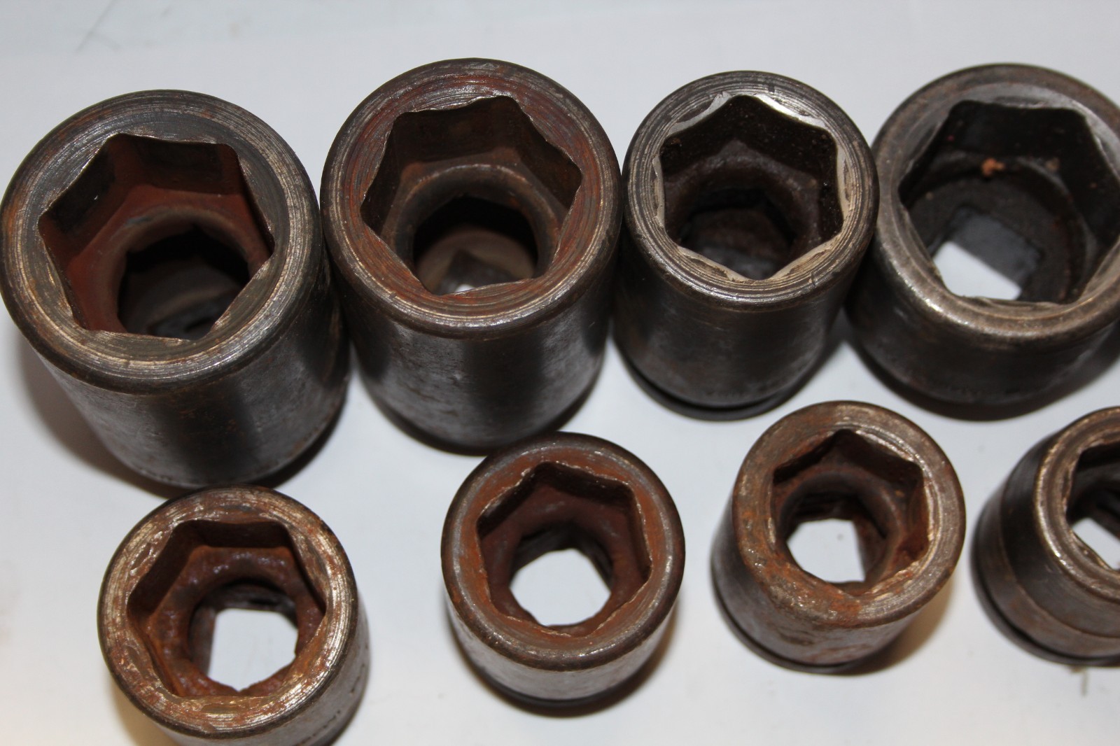 Snap-on 3/4″ Drive SAE 6-Point Impact Socket Set 14 Piece Deep & Shallow Set USA