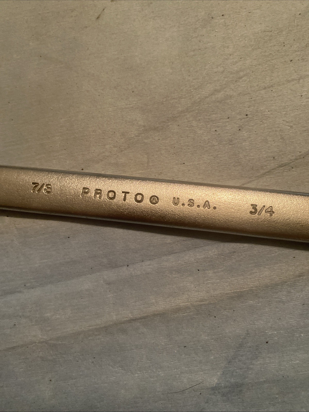 Proto Professional 3039 Double Open End Wrench. 3/4 and 7/8. Made In USA