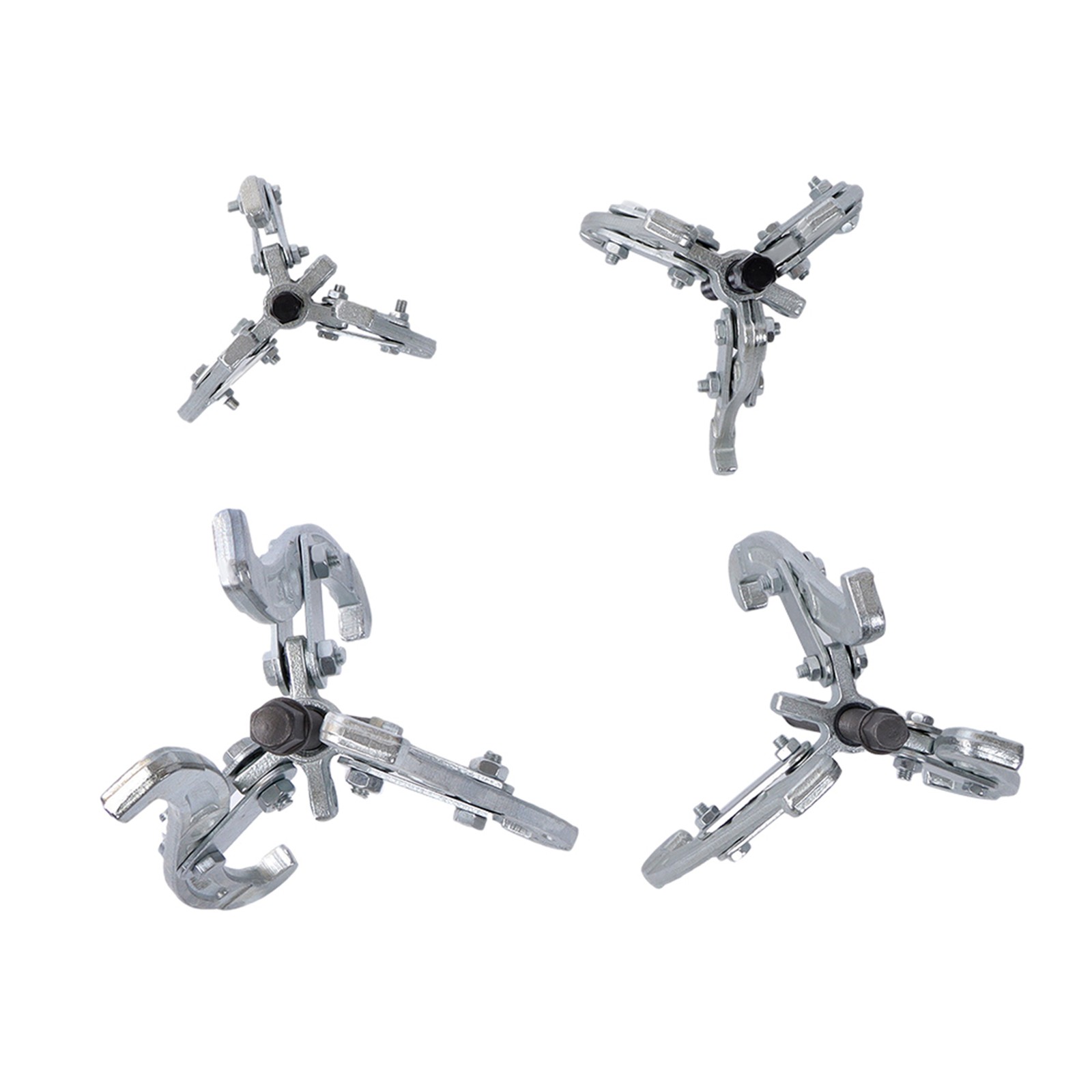 3″ 4″ 6″ 8″ Three Jaw Gear Puller Set Gear Bearing Race Pull Tool Kit 4 Pieces