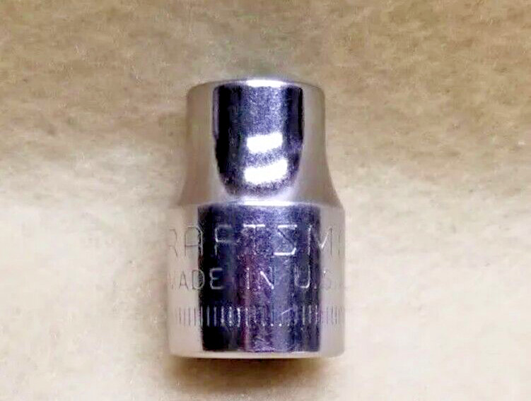 CRAFTSMAN TOOLS USA G1 43541, 3/8″ DR. 9MM. SOCKET, SHALLOW, 6 PT. *INVERTED G*