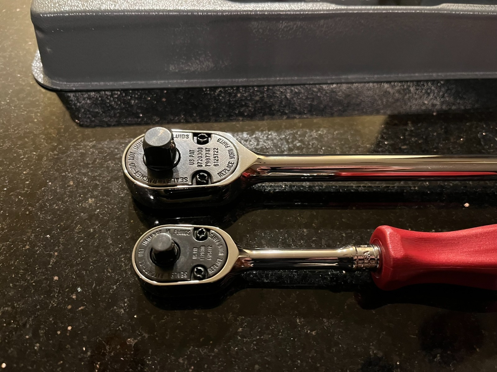Snap-On 2 pc Hard Grip Long Handle Ratchet Set – 100th Year Edition RAT2TFHLMRX