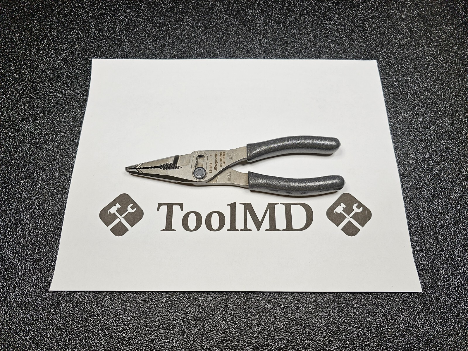 Snap-on Tools USA NEW TITANIUM 7″ Talon Grip Long Nose Slip Joint Pliers LN46ACF